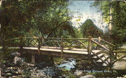 Rustic Bridge Belmont Postcard