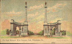 The Smith Memorial, West Fairmount Park Postcard