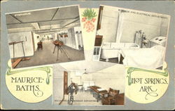 Maurice Baths Hot Springs, AR Postcard Postcard