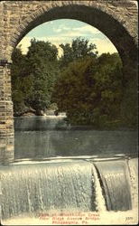 Falls At Wissahickon Creek, Ride Avenue Bridge Postcard