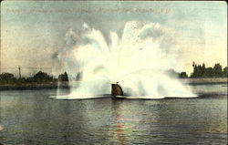 Reservoir, Highland Park Postcard