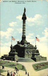 Soldiers And Sailors Monument, Public Square Postcard