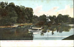 Boat Lake, Druid Hill Park Postcard