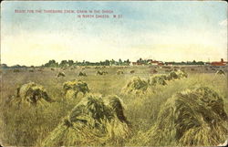 Ready For The Threshing Crew Scenic, ND Postcard Postcard