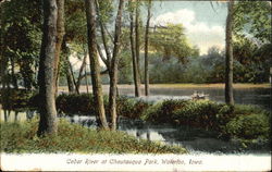 Cedar River, Chautauqua Park Waterloo, IA Postcard Postcard