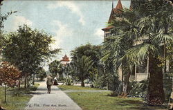 St. Petersburg, First Ave, North Postcard