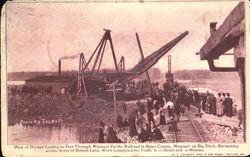 View Of Dredge Missouri Pacific Railroad Postcard