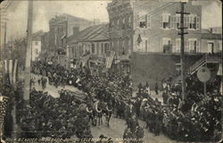 Hook & Ladder On Parade During Celebration Postcard