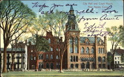 City Hall And Court House Postcard