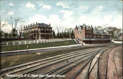 Depot And Foquet House Plattsburgh, NY Postcard Postcard