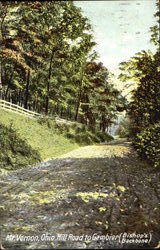 Mt. Vernon Hill Road To Gambier Mount Vernon, OH Postcard Postcard