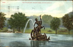 The Fountain Wade Park Postcard