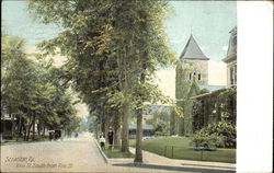 Vine St. South From Pine St Postcard