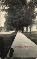 Main Street Looking North Postcard