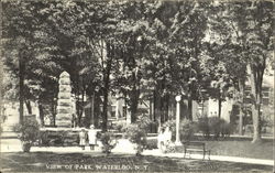 View Of Park Postcard
