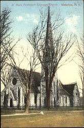 St. Pauls Protestant Episcopal Church Waterloo, NY Postcard Postcard