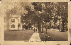 Church Street Moravia, NY Postcard Postcard