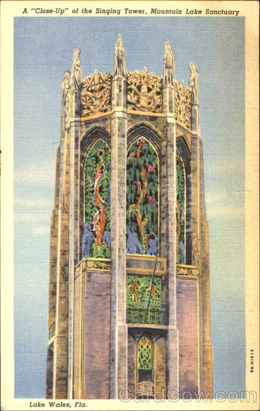 A Close-Up Of The Singing Tower, Mountain Lake Sanctuary Lake Wales Florida