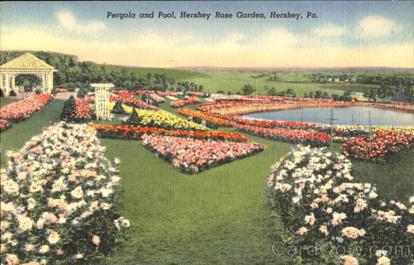 Pergola And Pool, Hershey Rose Garden Pennsylvania