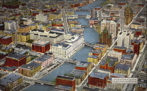 Downtown View of Milwaukee Wisconsin