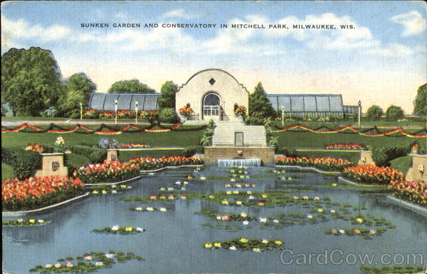Sunken Garden And Conservatory In Mitchell Park Milwaukee Wisconsin