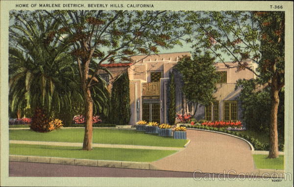 Home Of Marlene Dietrich Beverly Hills California