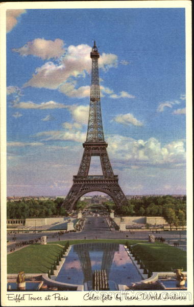 TWA Eiffel Tower At Paris France
