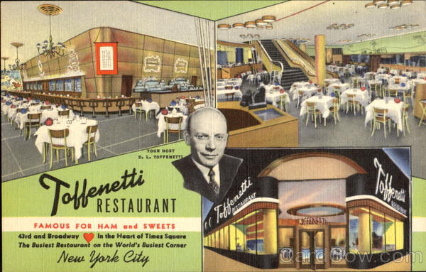 Toffenetti Restaurant, 43rd and Broadway New York City