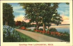 Greetings From Laingsburg Postcard