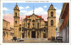 Columbus Cathedral Havana, Cuba Postcard Postcard