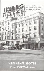 Henning Hotel Casper, WY Postcard Postcard