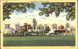 The Skyline Of Dallas Texas Postcard Postcard