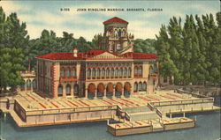 John Ringling Mansion Postcard