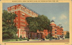 Majestic Hotel, Annex And Bath House Postcard