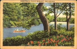 Greetings From Hobart Oklahoma Postcard 