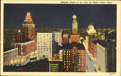 Heart Of The City By Night Tulsa, OK Postcard Postcard