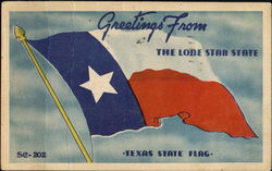 Texas State Flag Postcard Postcard