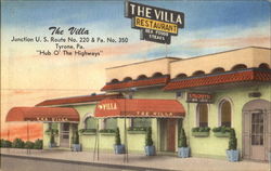 The Villa, Junction U. S. Route No. 220 & Pa. No. 350 Postcard