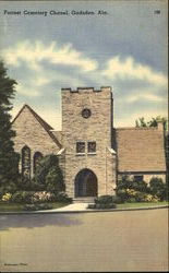 Forrest Cemetery Chapel Gadsden, AL Postcard Postcard