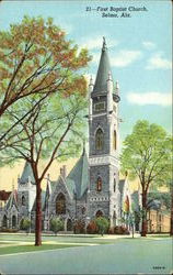 First Baptist Church Selma, AL Postcard Postcard