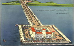 Million Dollar Pier St. Petersburg, FL Postcard Postcard
