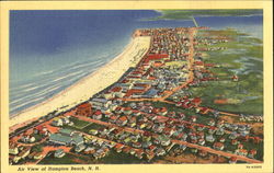 Air View Of Hampton Beach Postcard