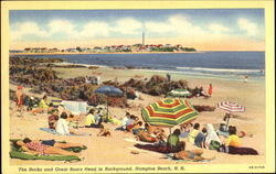 The Rocks And Great Boars Head In Background Postcard