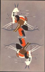 Water color by Tom Two Arrows, Onondaga Indian Postcard