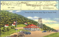 Taconic Trail Tourist Shop, Top of Taconic Trail Mohawk Trail, MA Postcard Postcard