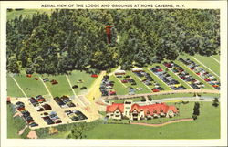 Aerial View Of The Lodge And Grounds Howe Caverns, NY Postcard Postcard