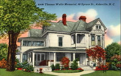 Thomas Wolfe Memorial, 48 Spruce St. Postcard