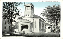 First Baptist Church Postcard