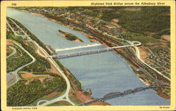 Highland Park Bridge Across The Allegheny River Postcard