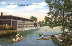 Pavilion On The Lake In Washington Park Milwaukee, WI Postcard Postcard